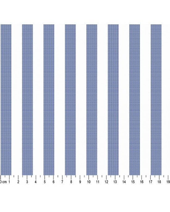 Tecido Fio Tinto Listrado L.230 cor - 1025 (Azul Royal)