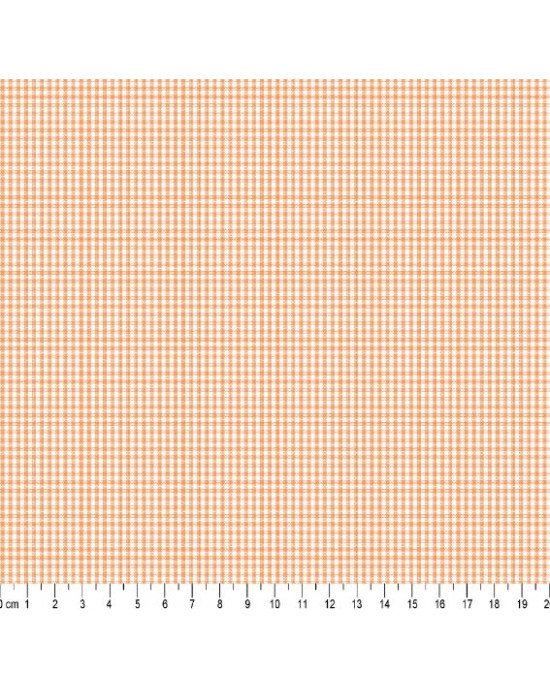 Tecido Fio Tinto Xadrez 1XM cor - 1130 (Laranja)