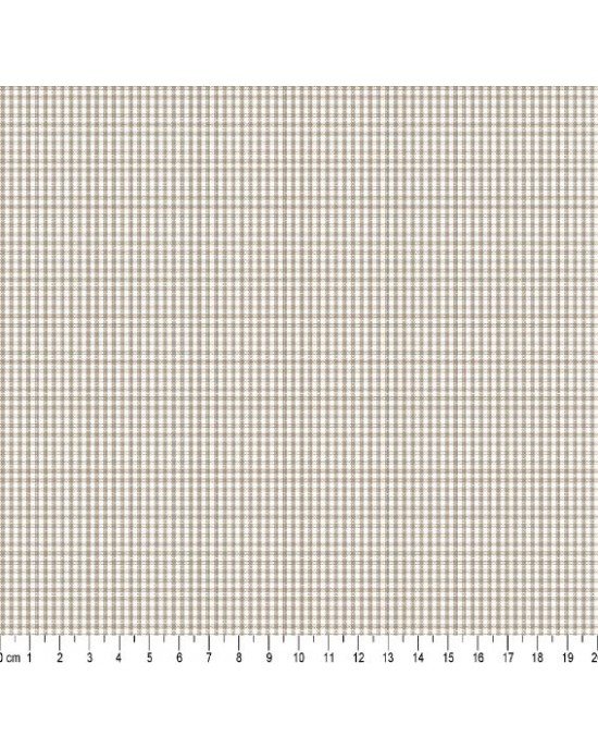 Tecido Fio Tinto Xadrez 1XM cor - 1132 (Bege Esc)