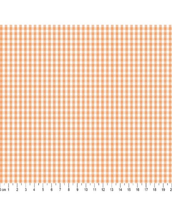 Tecido Fio Tinto Xadrez 8XM cor - 1130 (Laranja)