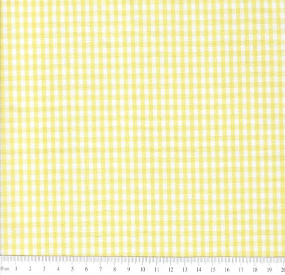 Tecido Tricoline Fio Tinto - Xadrez Amarelo 8mm - 50cm X150cm